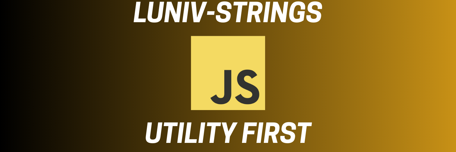 Stylized JS logo with 'Utility First' text